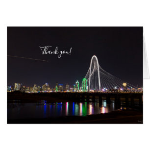 Dallas Skyline Hunt Tarjeta de agradecimiento