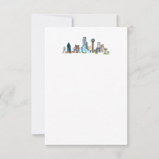 Dallas Skyline - Tarjeta de nota