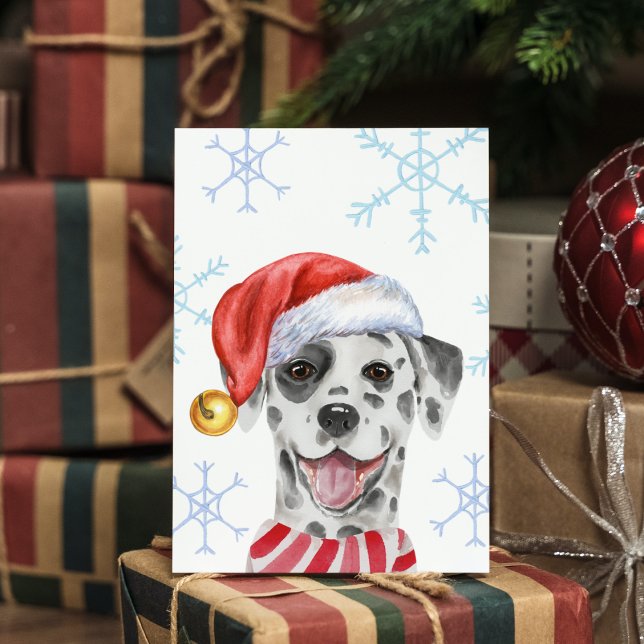 Dálmata de Navidad mascota sombrero bufanda divert (Subido por el creador)