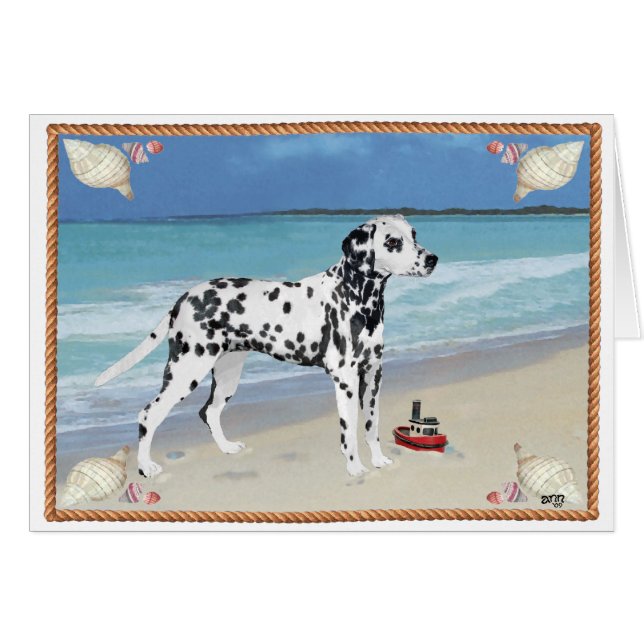 Dálmata en la orilla del mar (Anverso (Horizontal))