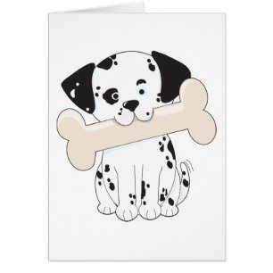 Dalmatian con el hueso