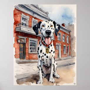 Dalmatian - Impresión de arte de perro