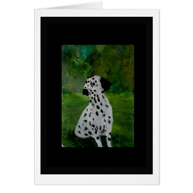 Dalmatian manchado del arte del perro (Frente)