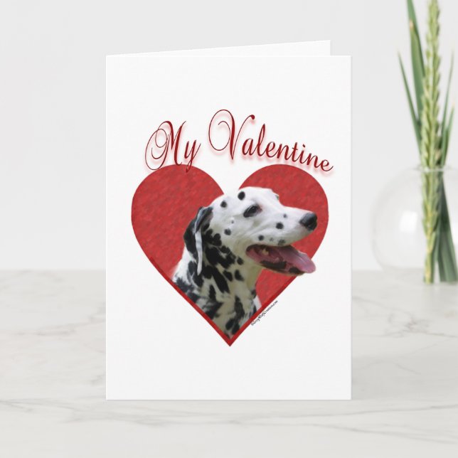 Dalmatian mi tarjeta del día de San Valentín (Anverso)