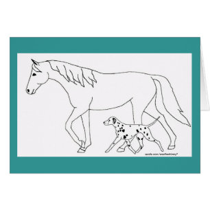 Dalmatian y caballo