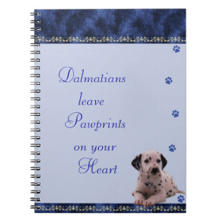 Dalmatians Pawrints en su ~blue del cuaderno del