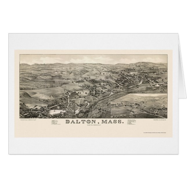 Dalton, mapa panorámico de las MAMÁES - 1884 (Anverso (Horizontal))