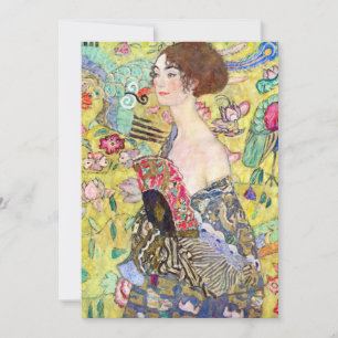Dama con admirador de Gustav Klimt, japonés vintag