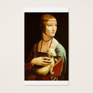Dama con Ermine de Leonardo Da Vinci c. 1490