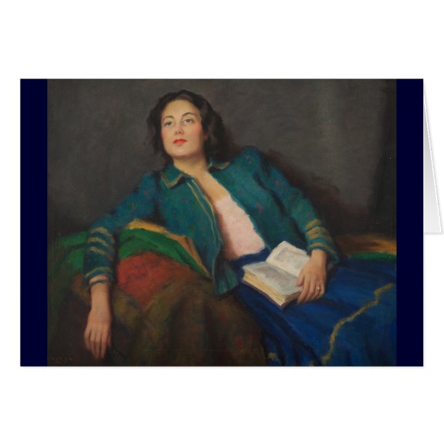 Dama con libro (Anverso (Horizontal))