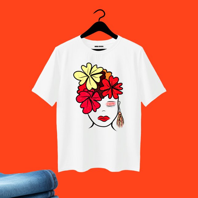 Dama con retrato de flores (Subido por el creador)