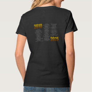Dama Cuello en V - Camiseta del 15º Aniversario de