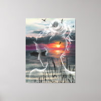 Dama de amanecer - Naturaleza - Pintura de arte or
