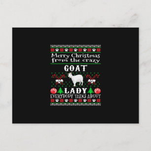 Dama de Cabra Feliz Navidad Regalo Feo