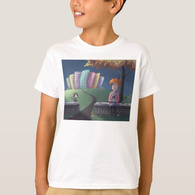 Dama de gato en la camiseta del parque (Anverso)