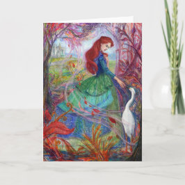 "Dama de Highland". Tarjeta mediana