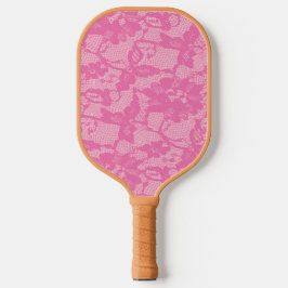 Dama de Honor Estampado de Encaje Rosa Raqueta de 