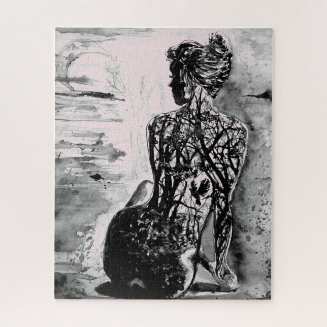 Dama de la naturaleza del rompecabezas del rompeca (Vertical)