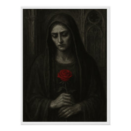 Dama de luto Póster Gótico
