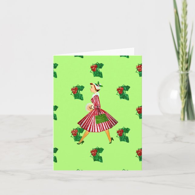 dama de navidad vintage (Anverso)