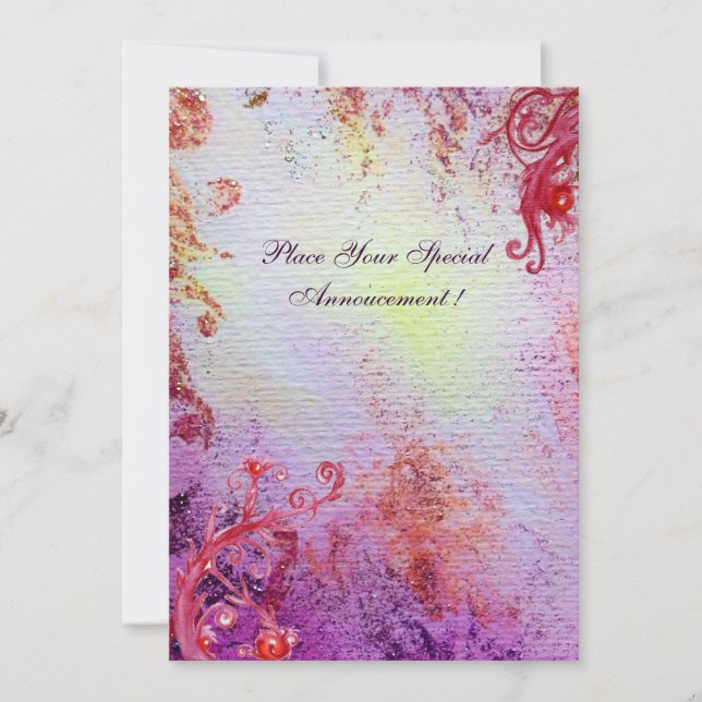 DAMA DEL LAGO , azul rosa brillante vibrante (Anverso)