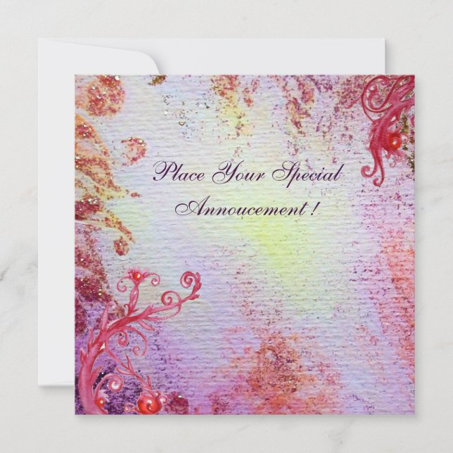 DAMA DEL LAGO, azul rosa brillante vibrante (Anverso)