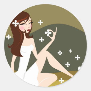 Dama elegante - Pegatinas