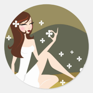 Dama elegante - Pegatinas