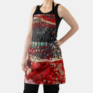 Dama en Delantal GLAM Rojo