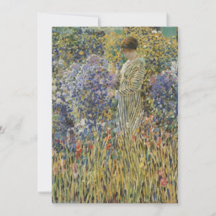 Dama en un jardín de Frederick Frieseke, Arte fino