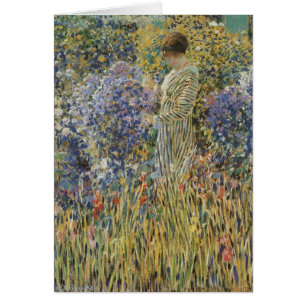 Dama en un jardín de Frederick Frieseke, Bella Art