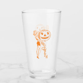 Dama Retro con Calabaza