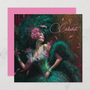 Dama victoriana en esmeralda y rosa