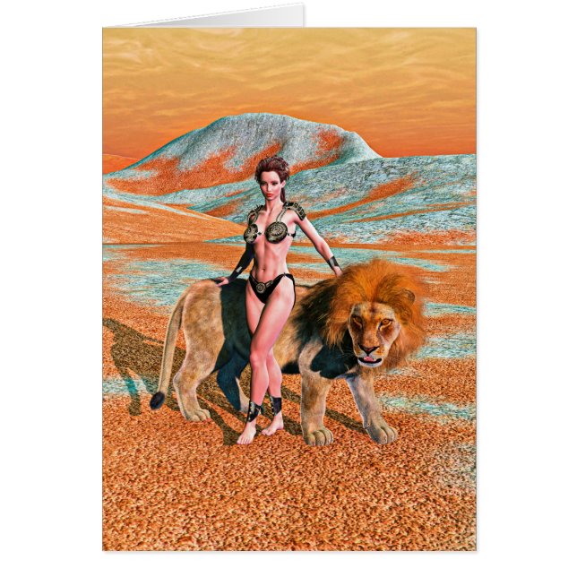 Dama y León (Frente)