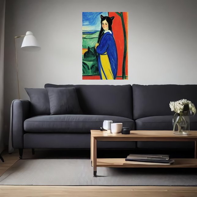 Dama zoomórfica con orejas de gato | Arte IA (Subido por el creador)