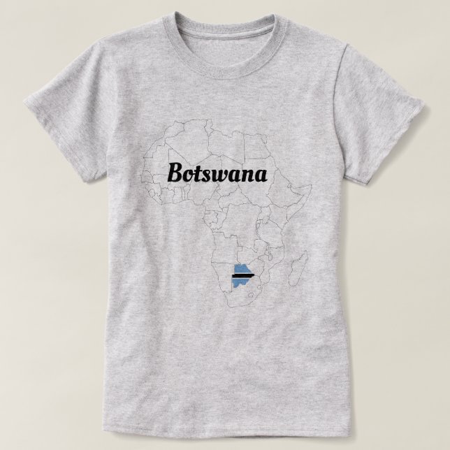 Damas Botswana, camiseta del Orgullo Africano (Diseño del anverso)