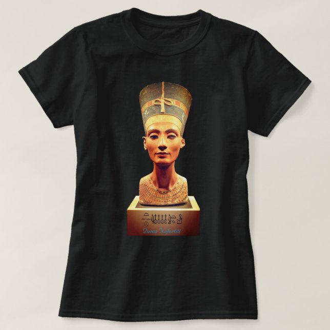 Damas camiseta de la reina Nefertiti de Egipto (Diseño del anverso)