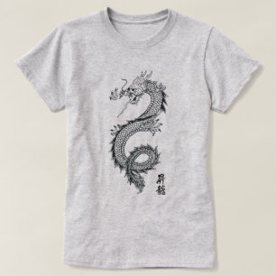 Damas Camiseta Dragón China