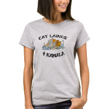 Damas de gato para la camiseta Kamala Design