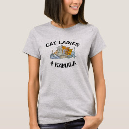 Damas de gato para la camiseta Kamala Design