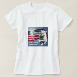 Damas de gato por camiseta de Kamala