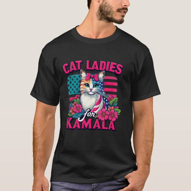 Damas de gato por la camiseta de Kamala (Anverso)