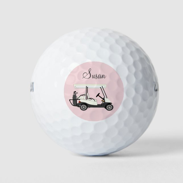 Damas de golf Carro de golf Bolas de golf personal (Anverso)