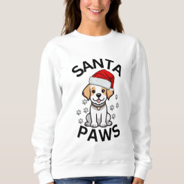 Damas de los sudaderas de los navidades - Perro de