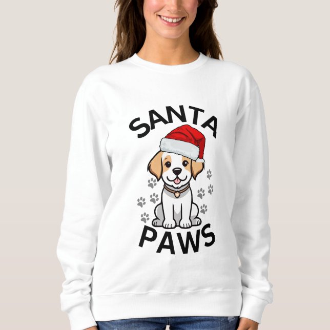 Damas de los sudaderas de los navidades - Perro de (Anverso)