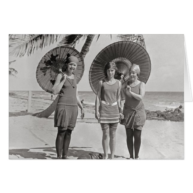 Damas en la Playa, 1920 (Anverso (Horizontal))