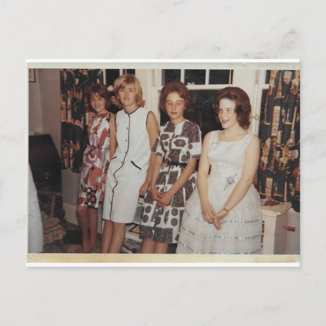 damas esperando postal (Anverso)