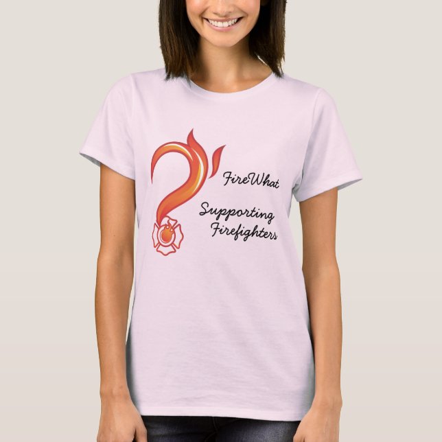Damas quemando fuegoCamiseta de Camiseta (Fundida) (Anverso)