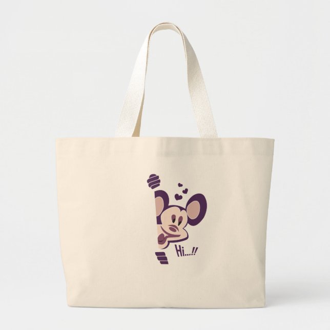 Damas Tote bolsa con feliz panda (Frente)
