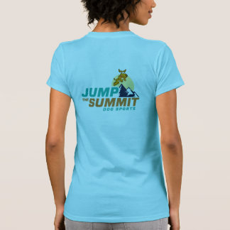 Damas Verde azuladas saltan la camiseta de la cumb